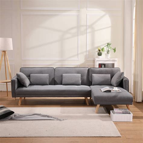 Grey Chaise Sofa Bed